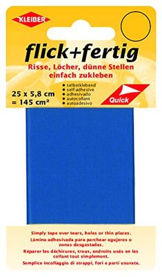 Kleiber 43078 Flick + fertig Kit de réparation Autocollant en Nylon Bleu De Bleuet 25 x 6 x 0,02 cm