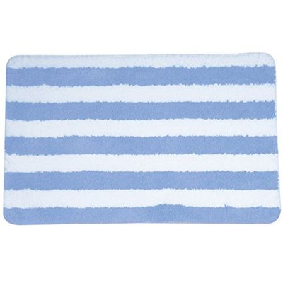 MSV Bath Mat, fabric, Pastel Blue, 80x50x3 cm