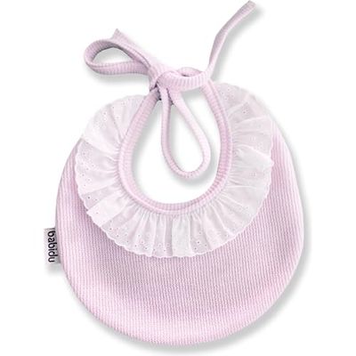 BABIDU Unisex baby slabbetje, roze, Runde 1
