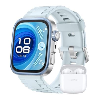 HUAWEI WATCH FIT4 Pro Smartwatch, + Freebuds SE 2 Bianco, Ultra-sottile, 1.82" Schermo in Zaffiro & Lunetta in Lega di Titanio, Fitness Tracker, con App ECG, fino a 10 Giorni, GPS, 30 mesi di Garanzia