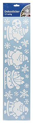 17 Stuk Kerstman Glitter Stickers