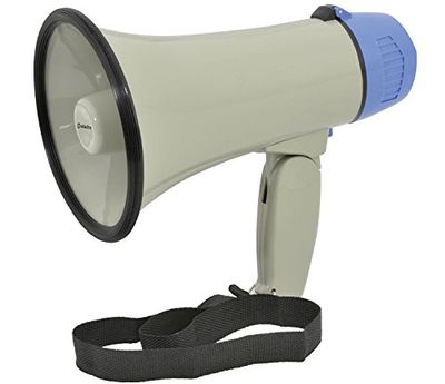 Adastra L01 Portable megaphone Battery Operated and supplied with Carry Strap Volume control and selectable Siren , Events, Public address, Festivals, sporting events, demonstrations