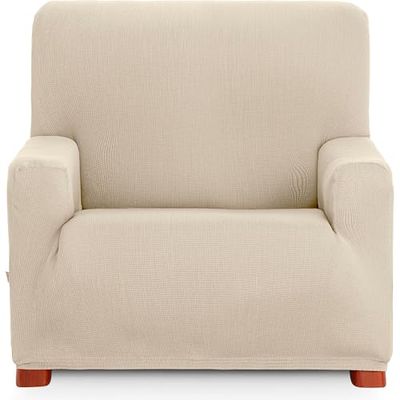 ECOMMERC3 Universal and Versatile 1 Seater Sofa Cover - Ecru Colour Protector Easy to Install for Back, Seat and Arms