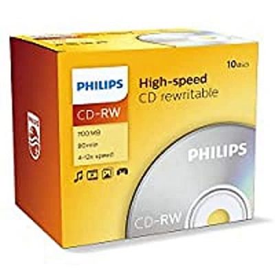 Philips CD-RW CD onbewerkte 700MB 4x-12x (10 stuks)