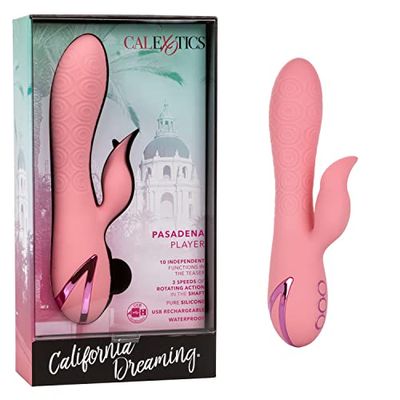 California Exotic Novelties California Dreaming Pasadena Player Rotating Massager Plus Vibrating Teasing Stimulator - 600 Gr