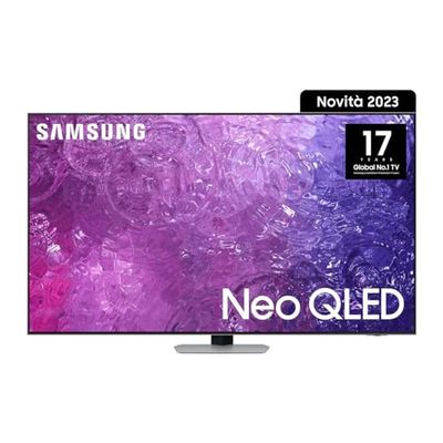 Samsung TV QE55QN94CATXZT Neo QLED 4K, Smart TV 55" Processore Neural Quantum 4K, Quantum Matrix, Dolby Atmos e OTS+, Integrato con Bixby e Alexa compatibile con Google Assistant, Eclipse Silver 2023