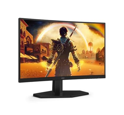 AOC Gaming C24G42E - Monitor Curvo Full HD de 24 Pulgadas, 180 Hz, 0,5 ms, FreeSync Premium (1920x1080, 1x HDMI 2.0, 1x DisplayPort 1.4) Negro