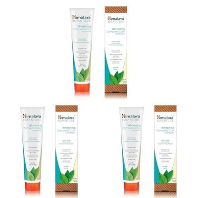 Botanique Whitening simply Mint |Prevents germs and improves Oral & Dental health |Strenghtens teeth| All Natural, Fluoride & SLS free | 100% Vegetarian and Vegan Friendly- 150g (Confezione da 3)
