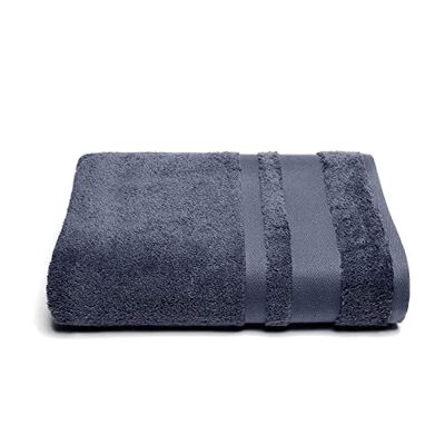 Caleffi Soft Bath Towel, Cotton , Night Blue, Standard, 1000525