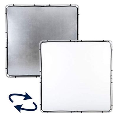 Manfrotto Skylite - Tela, 2 x 2 m, Blanco/Plata