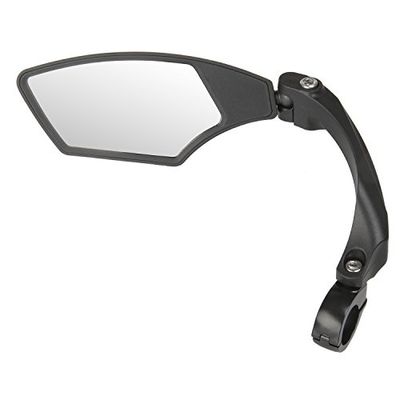 M-Wave Spy Space Rétroviseur Gauche pour Vélo réglable Unisex-Adult, Noir