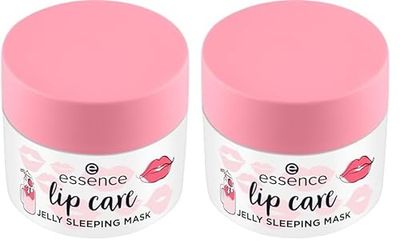 Essence Máscara Nocturna Jelly Lip Care, Hidratar/Humectar, Regenerar, Cuidado, En Gel (8G) (Paquete de 2)