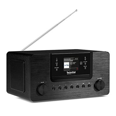 TechniSat - Digitradio 570 CD IR - Radio Internet stéréo Dab+ (Lecteur CD, Wi-FI, FM, Streaming Audio Bluetooth, Spotify, USB, réveil, Streaming WiFi, AUXin, Equalizer, télécommande, 2 x 5 W - Noir