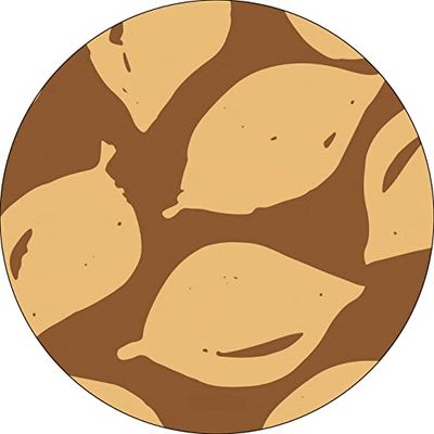 Bonateks, Ronde digitaal bedrukte muismat, antislip onderkant, voor kantoor en thuis, diameter: 22 cm