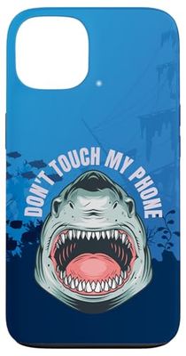 Ne touchez pas mon téléphone Jaws Shark Cool Fish Coque pour iPhone 13