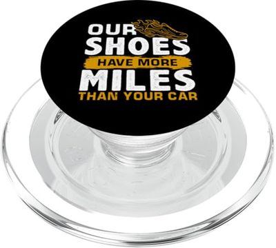 Nuestros zapatos tienen más millas que tu coche PopSockets PopGrip para MagSafe