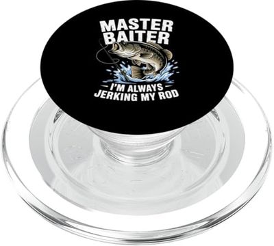 Master Baiter Fishing - Divertida broma de caña de pescar PopSockets PopGrip para MagSafe
