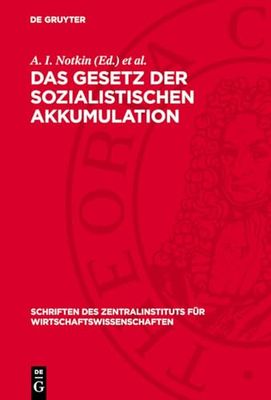 Das Gesetz der sozialistischen Akkumulation: Probleme der Theorie und der Planung: 5