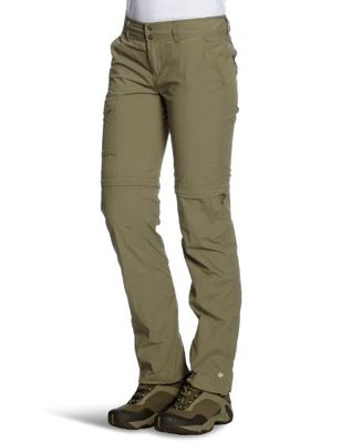 Columbia Silver Ridge - Pantalones de senderismo para mujer, color Verde (Sage), talla 42 Normal / UK 10