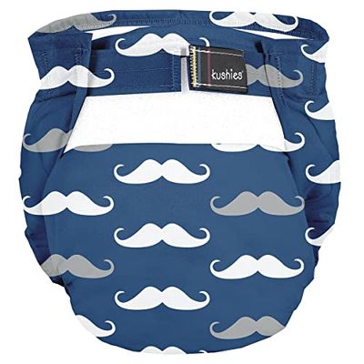 DOMIVA Couche Lavable 4-10KG Moustaches