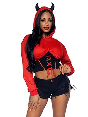 Leg Avenue 87079 01225 Adult Sized Costumes, Red/Black, XS