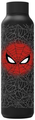 QUOKKA Bouteille isotherme en acier inoxydable SOLID JET noir 630 ml SPIDER-MAN