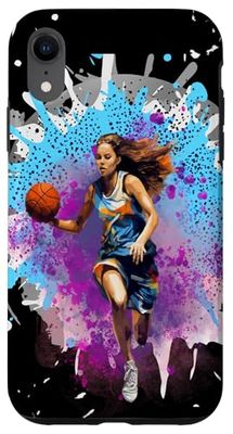 Girls Cool Basketball Basketballs Fan Sports Case for iPhone XR