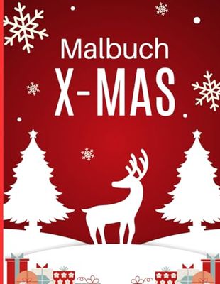 Weihnachten Malbuch Christmas Malbuch Weihnachten: 84 Malbilder Ausmalbilder Geschenkbücher Geschenk Weihnachtsgeschenk Kinderbücher