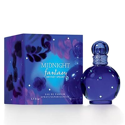 Britney Spears Midnight Fantasy, Eau de Parfum pour Femme Vaporisateur, Senteur Fruitée, Florale et Gourmande