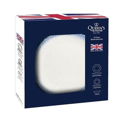 Queens By Churchill Atlas Ice 12 Piece Dinner Set