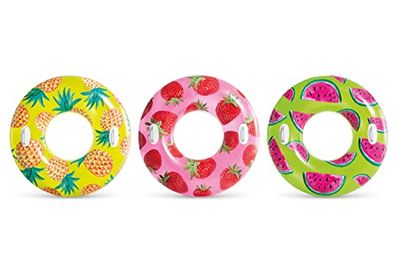 Intex - 56261NP - Bouée Tube Motif Fruit - Coloris aléatoire
