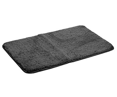 Amago Tappetino da Bagno, 100% Microfibra, 50 x 80 cm - Antracite