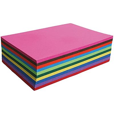 Clairefontaine - Ref 456201C - Carta Coloured Paper (250 Sheets) - 16 x 21cm Size, 130gsm Paper, Acid Free, Recycled Paper, Blue Angel Certified - Assorted Colours
