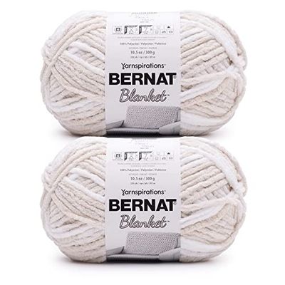 Bernat Coperta Beach - Filati di schiuma - 2 confezioni da 300 g, poliestere, 6 super ingombranti, 220 m, maglia e uncinetto