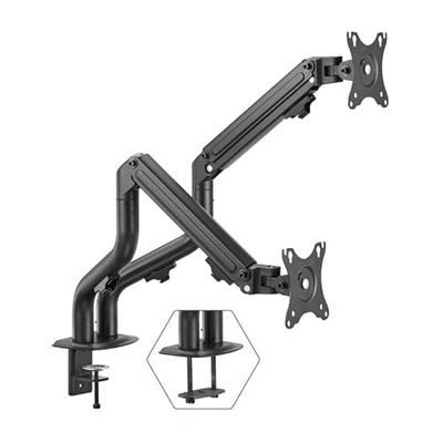 Glowster Supporto per Monitor a Pinza, Compatibile con schermi da 17" a 32", Ideale per Risparmiare Spazio e Migliorare l'ergonomia.