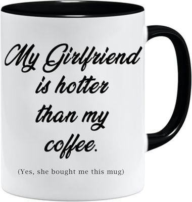 Acen Merchandise Tazza san valentino divertenti My girlfriend is hot - Idee Regali Originali et Divertenti per Uomo e Donna - per lui/per lei.