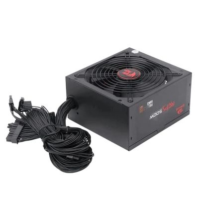 Source d'alimentation Gaming 500W 80+ Bronze, Ventilateur 140mm - Idéal pour optimiser l'équipement de Jeu et améliorer Ses Performances.