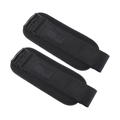 ENDLESS Coppia di cinghie regolabili di alta qualità con doppia cucitura | nero | regolabile | for Cable Machine Gym Ankle Cuff, fasce di resistenza, kickbacks, allenamento glutine e lower body