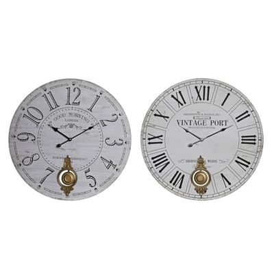 RELOJ PARED MDF METAL 58X8X58 2 SURT