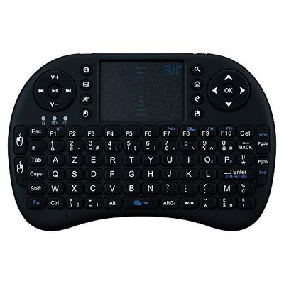 Mini Bluetooth toetsenbord voor Meizu Pro 7 Plus smartphone, draadloos, AZERTY, oplaadbaar, zwart