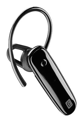 cellularline | Score | Ergonomic Mono Bluetooth® Headset with Detachable Headband - Playtime: 4 Hours - Black