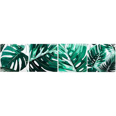 Plage 4 Decorazione di Piastrelle adesive 3D-CAMINIA, Verde, 15x15cm