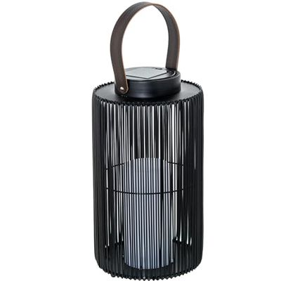 LÁMPARA SOLAR 40CM PIE C/ASA HIERRO/PP+PE, LUZ LED_°21X40(54) CM VELA DECORATIVA