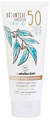 Australian Gold - Botanical Tinted Face Cream SPF 50 - Medium/Tan Black 89 ml (Pack of 1)