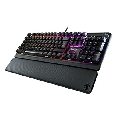 Roccat Pyro - USB-A Clavier de jeu mécanique RGB (FR Layout), noir