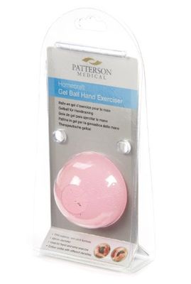 HOMECRAFT Gel Ball Hand Exerciser, Pink, Compact Hand Strengthening Aid, Resistance Training, Conditioning, Strenghtening, & Rehabilitating, Easy Squeeze, Extra Soft Resistance (package may vary)