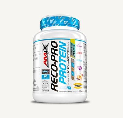 AMIX - Recuperador Muscular - Reco Pro Advanced Protein Shake en Formato de 1000 g - Mejora la Regeneración Muscular - Contiene Proteína Hidrolizada e Isolada - Sabor a Vainilla Yogurt