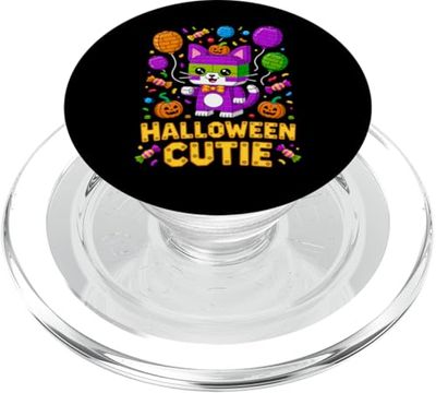 Master Builder Halloween Cat Lover Building Bricks Blocks PopSockets PopGrip for MagSafe