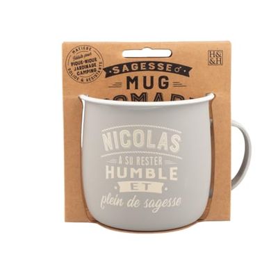 Mug Nomade - Gepersonaliseerde Nicolas thee- en koffiemok - cadeau voor heren
