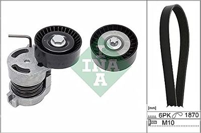 INA KIT CINGHIE POLY-V BMW SERIE 1 03>12 529004410